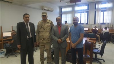 تطبيق المنظومة الإلكترونية لطلاب التربية العسكرية بجامعة دمنهور