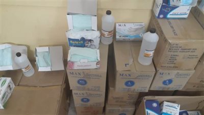 ضبط 21138 عبوة مستلزمات طبية قبل طرحها بالسوق السوداء