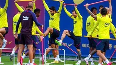 ميسي يشارك في تدريبات برشلونة