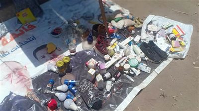 ضبط أدوية مجهولة تُباع على أنها علاج لفيروس كورونا بالمنصورة.. صور