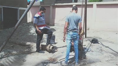 إحلال وتجديد بئر غطاس للقضاء على ضعف المياه بقرية قلبا بملوي