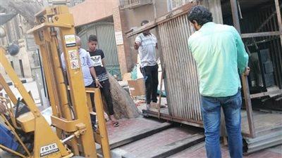 إزالة أكشاك بمحيط ميدان التحرير