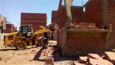 إزالة 8 حالات تعد على أملاك الدولة بالدقهلية