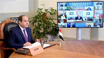  عاجل ..الرئيس السيسي  يشارك بالفيديو كونفرنس في قمة صينية افريقية مصغرة 