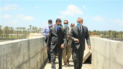 نورالدين يتفقد مشروع الصرف الصحي بكفرالشيخ 