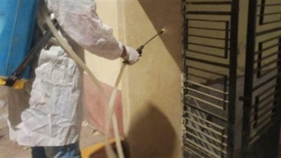 استمرار أعمال الرش والتطهير والنظافة العامة بمراكز المنيا 