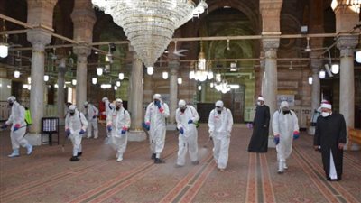 حملة تعقيم واسعة ومكثفة للمساجد على مستوى الجمهورية