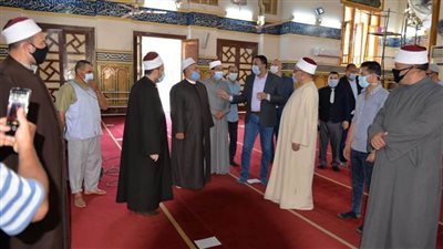 محافظ الدقهلية يتابع استعدادات استقبال المصلين بمسجد النصر