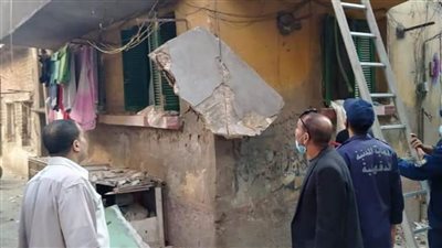 انهيار شرفة عقار بالمنصورة