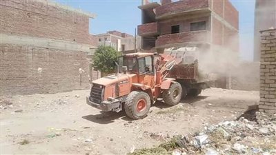رفع  3 أطنان من القمامة بالقصاصين الجديدة في الإسماعيلية