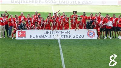 عاجل.. بايرن ميونخ بطلاً للدوري الألماني للمرة الثامنة على التوالي