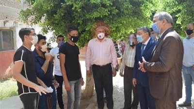  محافظ المنيا يتابع التزام لجان الثانوية العامة بالإجراءات الاحترازية  
