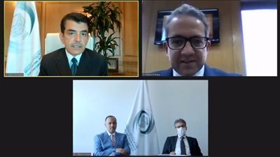 العناني يجتمع مع سالم بن مالك عبر الكونفرانس