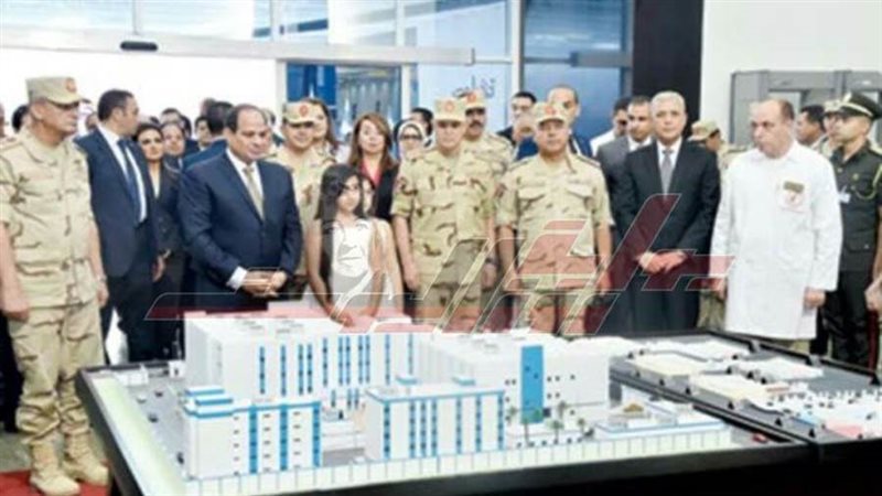 الرئيس يفتتح المستشفي