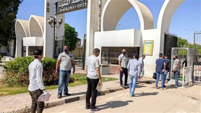 التزام طلاب جامعة المنيا بالإجراءات الاحترازية