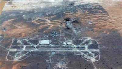 طيران مجهول يقصف قافلة عسكرية تركية فى قاعدة الوطية (صور) 