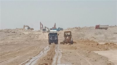 تنفيذ أعمال المرافق لأراضي 