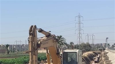 تنفيذ الخط الناقل لمحطة مياه الشرب ناصر الجديدة 