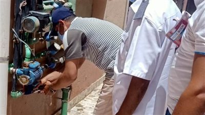 حملة مكبرة لضبط وصلات المياه والصرف المخالفة بدمياط الجديدة