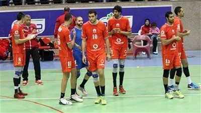 رجال طائرة الأهلي يتدربون بفرع مدينة نصر