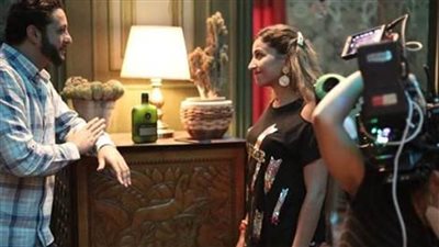 شاهد الصور الأولى لكواليس فيلم الفيشاوي ودينا الشربيني الجديد