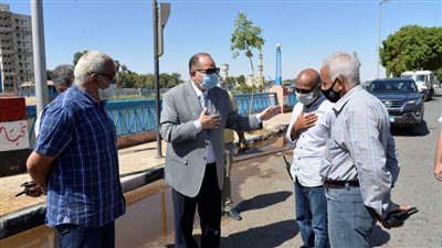 محافظ أسيوط يتفقد أعمال تجميل  كورنيش الترعة الإبراهيمية