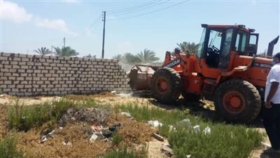 الموجة الـ ١٦ تسحق التعديات علي أملاك الدولة بكفر الشيخ