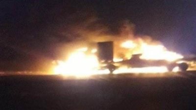 عاجل.. ضربات صاروخية مجهولة تدمر قافلة عسكرية أمريكية