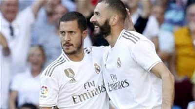 ريال مدريد يهز شباك غرناطة بهدفين في الشوط الأول