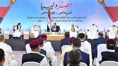 عاجل.. الرئيس السيسي لشيوخ قبائل ليبيا: نتمنى كل الخير والسلام لبلدكم كما نتمنى لبلدنا