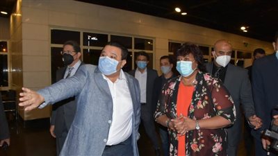  وزيرة الثقافة تشهد استئناف نشاط قطاع الانتاج الثقافى 