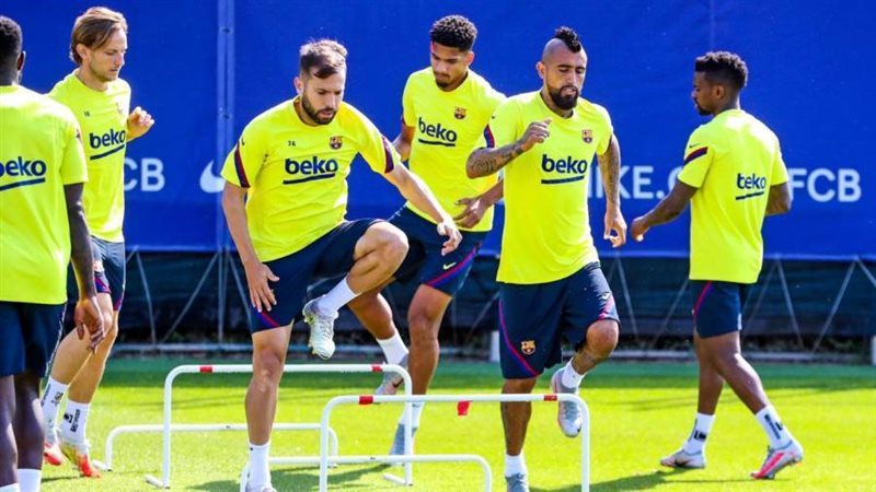 تدريبات برشلونة الأخيرة