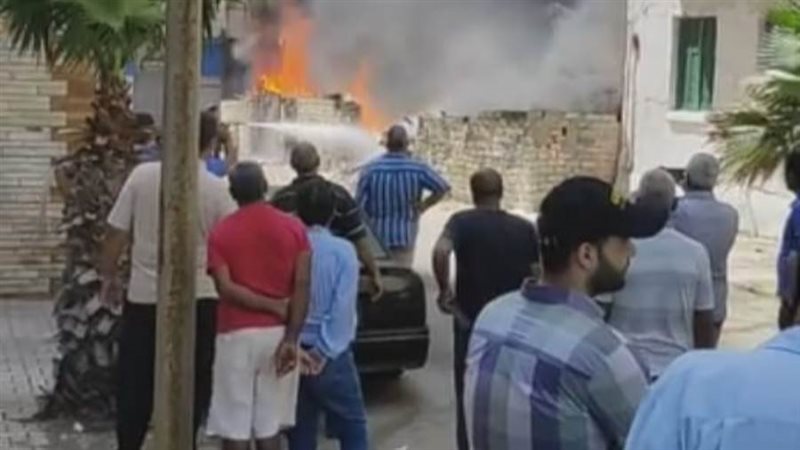 حريق غرب الإسكندرية