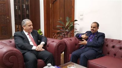 رئيس الوطنية للصحافة يستقبل وزير الإعلام اليمني