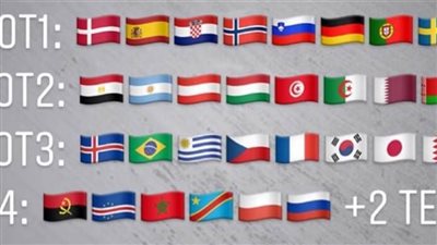 عاجل.. رسميا قبل إجراء قرعة المونديال فراعنة اليد في التصنيف الثاني