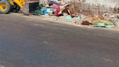 رفع 110 أطنان رديم ومخلفات بنطاق حي غرب