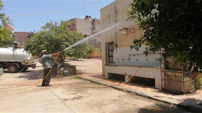 كفر الشيخ تواصل حملات التطهير والتعقيم