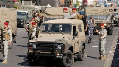 الجيش اللبنانى: نتطلع لمزيد من الجهد للتصدى لأى اعتداء أو عمل إرهابى