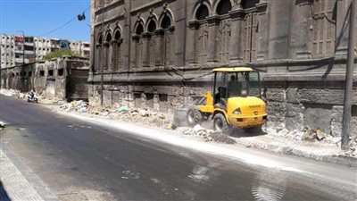 رفع 60 طن ردم ومخلفات بحي غرب بالاسكندرية