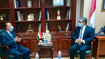 العنانى يستقبل محافظ الإسكندرية