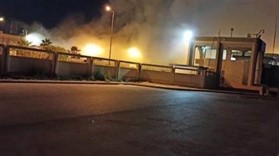 روسيا اليوم: اندلاع حريق هائل في مطار مدينة مصراتة بليبيا - صور