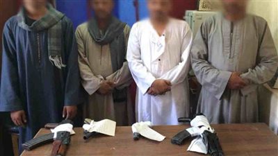 ضبط 4 قطع سلاح ناري في حملة استهدفت قرية حمرادوم بقنا