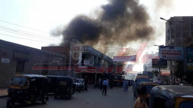 جانب من الحريق