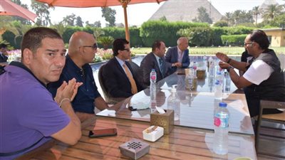 وزير الرياضة يتفقد موقع إقامة قرعة مونديال العالم لليد 2021