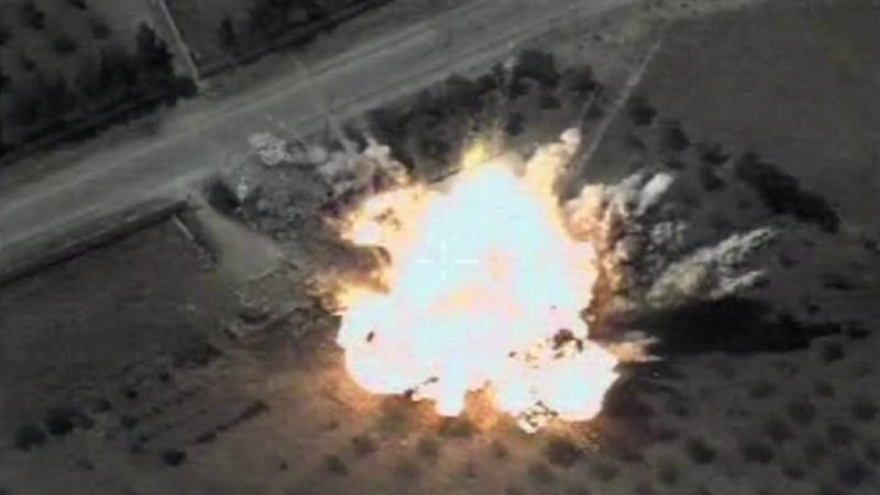 تدمير مدفع تركي مضاد