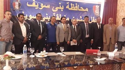 د. هاني غنيم وأحمد سمير يدشنان رياضة الميني فوتبول ببني سويف