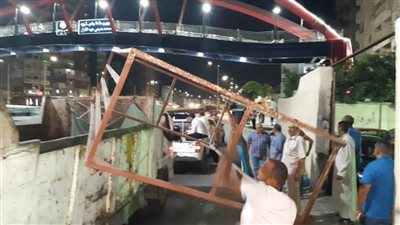 حملات مكبرة لإزالة الإشغالات بمحور المحمودية بالإسكندرية