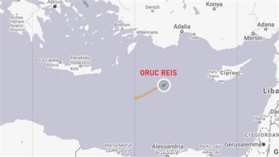 بالخرائط ..نرصد حركة سفينة الابحاث التركية شرق المتوسط