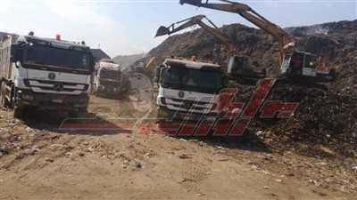 محافظ المنوفية: رفع 20 ألف طن قمامة بمقلب منوف العمومي