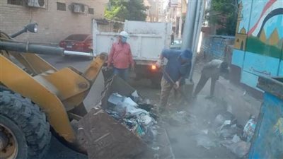 رفع 1000 طن قمامة وصيانة 162 كشاف إنارة بالبحيرة